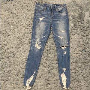 American Eagle ripped jeans